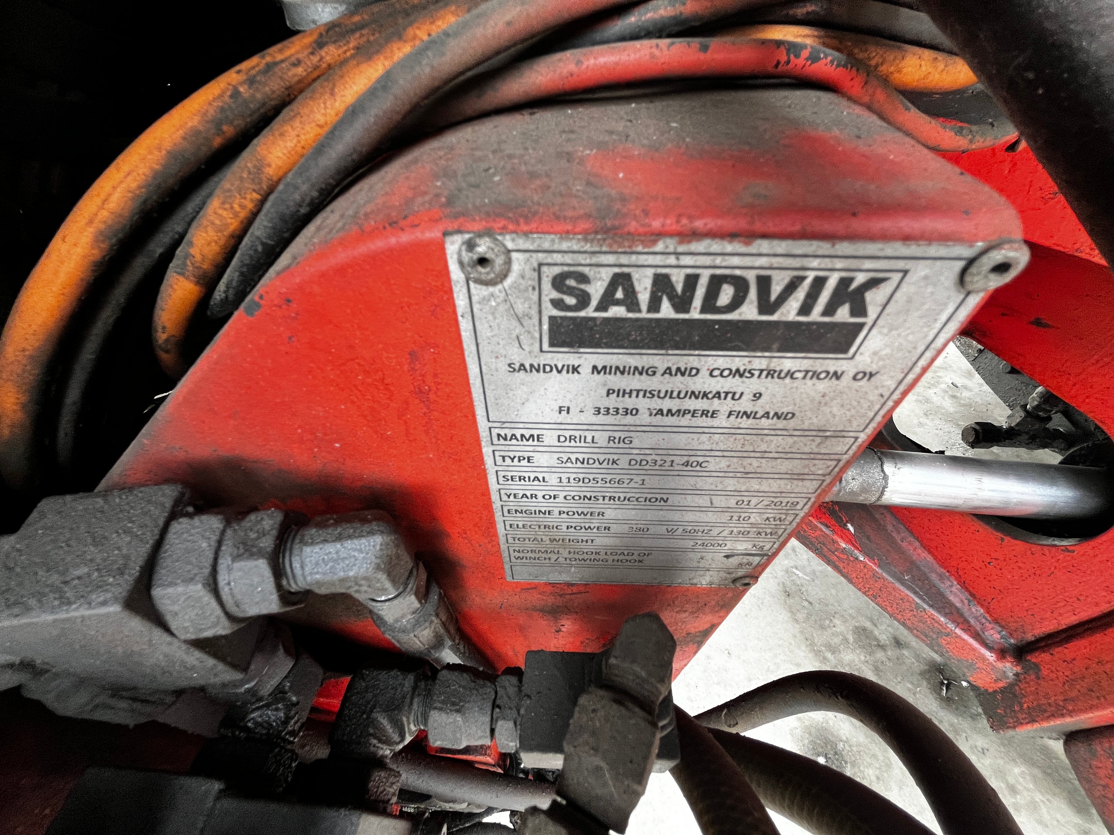 Lot 036 - 2019 Sandvik DD321-40C