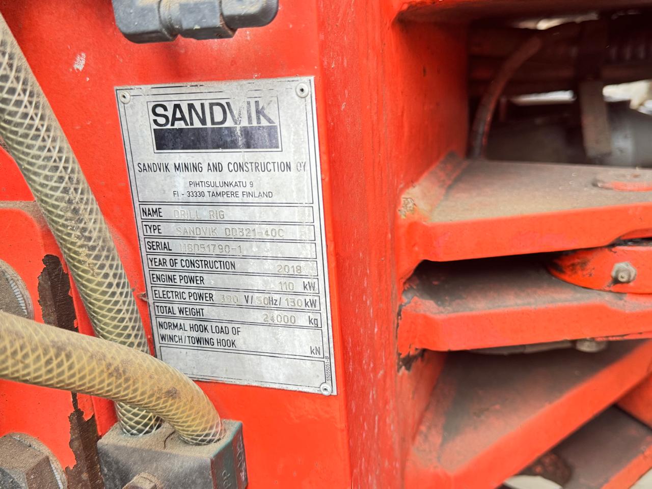 Lot 037 - 2018 Sandvik DD321-40C