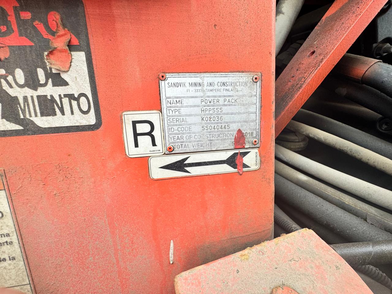 Lot 037 - 2018 Sandvik DD321-40C